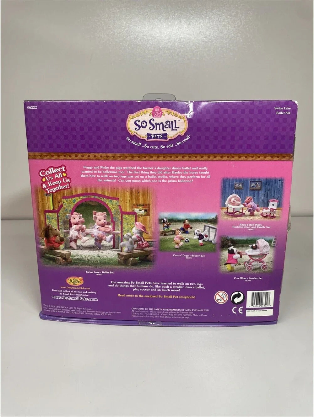 So Small Pets - Swine Lake Ballet Doll Set - Only Hearts Club OHC 2008 - NEW